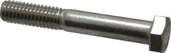 Value Collection - 3/8-16 UNC, 2-1/2" Length Under Head Hex Head Cap Screw - Grade 18-8 Stainless Steel, 9/16" Hex - Eagle Tool & Supply