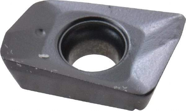 Seco - XOMX060204 M05 Grade MP3000 Carbide Milling Insert - TiAlN Finish, 0.096" Thick, 0.016" Corner Radius - Eagle Tool & Supply