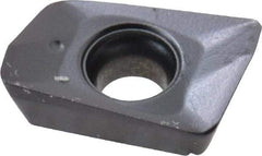 Seco - XOMX060204 M05 Grade MP3000 Carbide Milling Insert - TiAlN Finish, 0.096" Thick, 0.016" Corner Radius - Eagle Tool & Supply