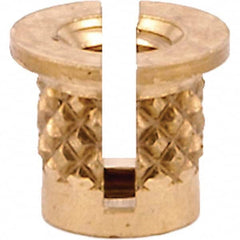 E-Z LOK - Press Fit Threaded Inserts Type: Flanged For Material Type: Plastic - Eagle Tool & Supply