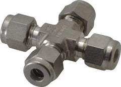 Ham-Let - 1/4" OD, Grade 316Stainless Steel Union Cross - All Comp Ends - Eagle Tool & Supply