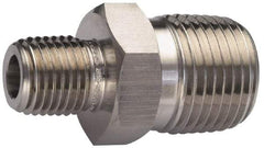 Ham-Let - 3/4 x 1/2" Internal Brass Reducer Nipple - 3600 PSI, MNPT x MNPT - Eagle Tool & Supply