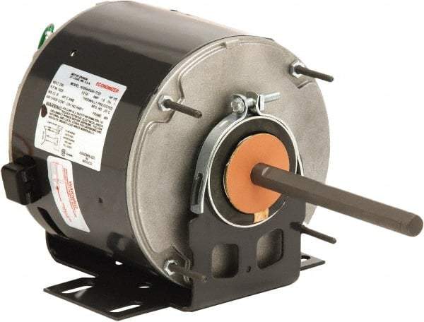 US Motors - 1/2 hp, ODP Enclosure, Auto Thermal Protection, 825 RPM, 208-230 Volt, 60 Hz, Industrial Electric AC/DC Motor - Size 48 Frame, Hub/Stud Mount, 1 Speed, Ball Bearings, 2.8 Full Load Amps, B Class Insulation, Reversible - Eagle Tool & Supply