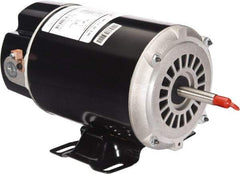 US Motors - 1.5 hp, ODP Enclosure, Auto Thermal Protection, 3,450 RPM, 115 Volt, 60 Hz, Industrial Electric AC/DC Motor - Size 48 Frame, Thru Bolt Mount, 1 Speed, Ball/SAB Bearings, 12.5 Full Load Amps, B Class Insulation, CCW Shaft End - Eagle Tool & Supply