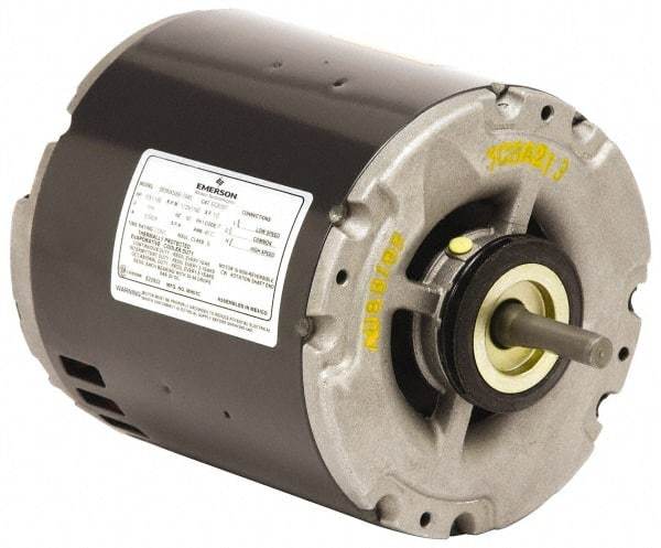 US Motors - 1/3 hp, ODP Enclosure, Auto Thermal Protection, 1,725 RPM, 115 Volt, 60 Hz, Industrial Electric AC/DC Motor - Size 56 Frame, Ring Mount, 1 Speed, Sleeve Bearings, 5.6 Full Load Amps, B Class Insulation, CCW Lead End - Eagle Tool & Supply