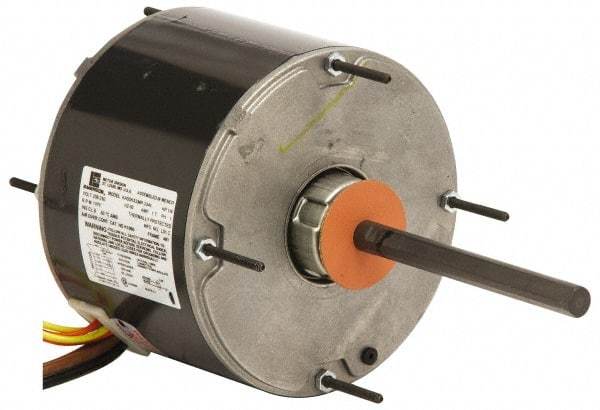 US Motors - 1/2 hp, ODP Enclosure, Auto Thermal Protection, 1,075 RPM, 230 Volt, 60 Hz, Industrial Electric AC/DC Motor - Size 48 Frame, Hub/Stud Mount, 2 Speed, Ball Bearings, 3.3 Full Load Amps, B Class Insulation, CW Drive & Rev - Eagle Tool & Supply