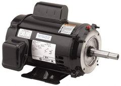 US Motors - 5 hp, ODP Enclosure, No Thermal Protection, 3,450 RPM, 208-230 Volt, 60 Hz, Industrial Electric AC/DC Motor - Size 184 Frame, C-Face/Base Mount, 1 Speed, Ball Bearings, 24.0-23.7 Full Load Amps, F Class Insulation, Reversible - Eagle Tool & Supply