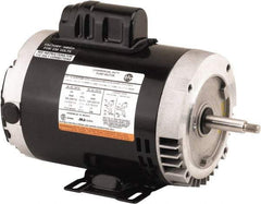 US Motors - 1/2 hp, ODP Enclosure, Auto Thermal Protection, 1,725 RPM, 115/208-230 Volt, 60 Hz, Industrial Electric AC/DC Motor - Size 56 Frame, C-Face Mount, 1 Speed, Ball Bearings, 8.9/4.4-4.5 Full Load Amps, B Class Insulation, Reversible - Eagle Tool & Supply