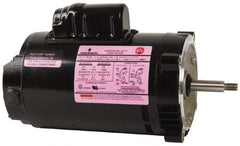 US Motors - 3/4 hp, ODP Enclosure, Auto Thermal Protection, 3,450 RPM, 115/208-230 Volt, 60 Hz, Industrial Electric AC/DC Motor - Size 56J Frame, J-Face Mount, 1 Speed, Ball Bearings, 10.4/5.4-5.2 Full Load Amps, B Class Insulation, CCW Drive End - Eagle Tool & Supply