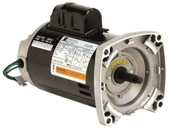 US Motors - 1/3 hp, ODP Enclosure, Auto Thermal Protection, 3,450 RPM, 115/230 Volt, 60 Hz, Industrial Electric AC/DC Motor - Size 56 Frame, Square Flange Mount, 1 Speed, Ball Bearings, 8.4/4.2 Full Load Amps, B Class Insulation, CCW Drive End - Eagle Tool & Supply