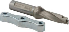 Iscar - 0.512 to 0.528" Diam, 3xD, 1.53" Max Depth, 5/8" Shank Diam, 4.11" OAL, Replaceable Tip Drill - IDI-SG, IDI-SK Insert, DCM Toolholder, Series ChamDrill - Eagle Tool & Supply