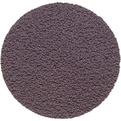 Superior Abrasives - 1" Diam, 120 Grit Aluminum Oxide Adhesive PSA Disc - Fine Grade, Brown, X Weighted Backing, Flexible - Eagle Tool & Supply