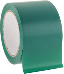 NMC - Green Solid Color Vinyl Tape - 3" Wide x 108' Long x 0.002" Thick, General Traffic - Eagle Tool & Supply