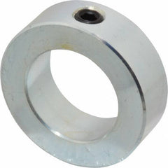 Climax Metal Products - 1-5/16" Bore, Steel, Set Screw Shaft Collar - 2-1/8" Outside Diam, 11/16" Wide - Eagle Tool & Supply