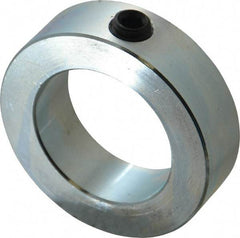 Climax Metal Products - 1-15/16" Bore, Steel, Set Screw Shaft Collar - 3" Outside Diam, 7/8" Wide - Eagle Tool & Supply