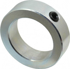 Climax Metal Products - 2-1/4" Bore, Steel, Set Screw Shaft Collar - 3-1/4" Outside Diam, 15/16" Wide - Eagle Tool & Supply