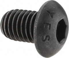 Value Collection - 1/2-13 UNC Hex Socket Drive, Button Screw - Alloy Steel, Black Oxide Finish, Fully Threaded, 3/4" Length Under Head - Eagle Tool & Supply