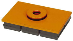 Mason Ind. - 10" Long x 10" Wide x 1" Thick, Neoprene & Steel, Machinery Leveling Pad & Mat - 5,000 Lb Max Load - Eagle Tool & Supply