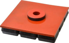 Mason Ind. - 6" Long x 6" Wide x 1" Thick, Neoprene & Steel, Machinery Leveling Pad & Mat - 1,800 Lb Max Load - Eagle Tool & Supply