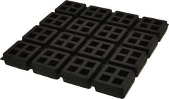 Mason Ind. - 8" Long x 8" Wide x 3/4" Thick, Rubber, Machinery Leveling Pad & Mat - Eagle Tool & Supply