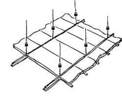 Mason Ind. - 60 to 155 Lb Capacity, Vibration Control Hanger - 1-1/4" Wide, White - Eagle Tool & Supply