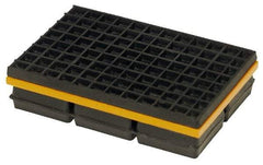 Mason Ind. - 12" Long x 10" Wide x 1-1/4" Thick, Neoprene & Steel, Machinery Leveling Pad & Mat - 6,000 Lb Max Load - Eagle Tool & Supply