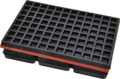 Mason Ind. - 6" Long x 4" Wide x 1-1/4" Thick, Neoprene & Steel, Machinery Leveling Pad & Mat - 1,200 Lb Max Load - Eagle Tool & Supply
