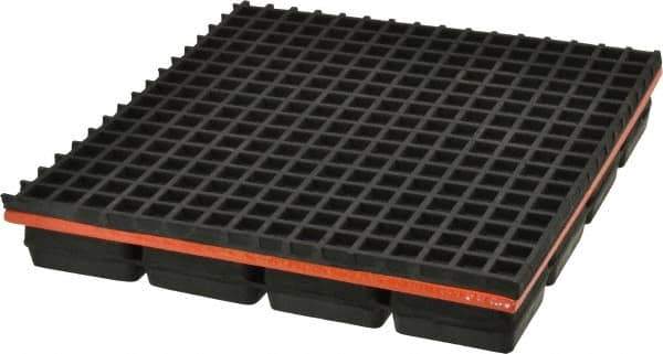 Mason Ind. - 8" Long x 8" Wide x 1-1/4" Thick, Neoprene & Steel, Machinery Leveling Pad & Mat - 3,200 Lb Max Load - Eagle Tool & Supply