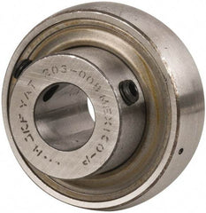 SKF - 1/2" ID x 1.5748" OD, 1,650 Lb Dynamic Capacity, Insert Bearing Insert Bearing - 0.4724" Race Width, 1,070 Lb Static Capacity - Eagle Tool & Supply