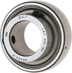 SKF - 1-1/8" ID x 2.4409" OD, 3,380 Lb Dynamic Capacity, Insert Bearing Insert Bearing - 0.7087" Race Width, 2,520 Lb Static Capacity - Eagle Tool & Supply