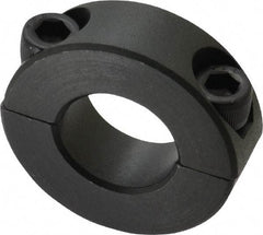 Made in USA - 3/4" Bore, Steel, Two Piece Shaft Collar - 1-1/2" Outside Diam, 1/2" Wide - Eagle Tool & Supply