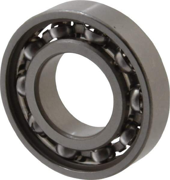 SKF - 17mm Bore Diam, 35mm OD, Open Deep Groove Radial Ball Bearing - 8mm Wide, 1 Row, Round Bore, 731 Lb Static Capacity, 1,360 Lb Dynamic Capacity - Eagle Tool & Supply
