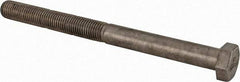 Value Collection - 1-8 UNC, 12" Length Under Head Hex Head Cap Screw - Partially Threaded, Grade 18-8 Stainless Steel, Uncoated, 1-5/16" Hex - Eagle Tool & Supply