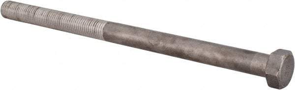 Value Collection - 7/8-9 UNC, 14" Length Under Head Hex Head Cap Screw - Partially Threaded, Grade 18-8 Stainless Steel, Uncoated, 1-5/16" Hex - Eagle Tool & Supply