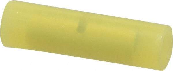 3M - 12 to 10 AWG Compatible, Nylon Fully Insulated, Crimp-On Butt Splice Terminal - 2 Wire Entries, Yellow - Eagle Tool & Supply