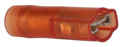 3M - 22 to 18 AWG, Nylon, Fully Insulated, Female Wire Disconnect - 3/16 Inch Wide Tab, Red, RoHS 2011/65/EU Compliant - Eagle Tool & Supply