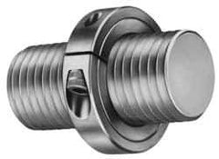 Climax Metal Products - 1-1/2-12 Thread, Stainless Steel, One Piece Threaded Shaft Collar - 2-3/8" Outside Diam, 9/16" Wide - Eagle Tool & Supply