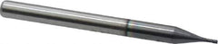 Atrax - 1/32", 5/64" LOC, 1/8" Shank Diam, 1-1/2" OAL, 4 Flute, Solid Carbide Square End Mill - Single End, AlTiN Finish, Spiral Flute, 30° Helix, Centercutting, Right Hand Cut, Right Hand Flute - Eagle Tool & Supply