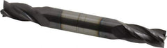 Atrax - 7/16", 7/8" LOC, 1/2" Shank Diam, 4" OAL, 4 Flute, Solid Carbide Square End Mill - Double End, AlTiN Finish, Spiral Flute, 30° Helix, Centercutting, Right Hand Cut - Eagle Tool & Supply
