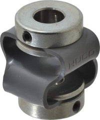 Huco - 5/16" Max Bore Diam, Flexible Flex P Double Loop Coupling - 27mm OD, Polyurethane - Eagle Tool & Supply