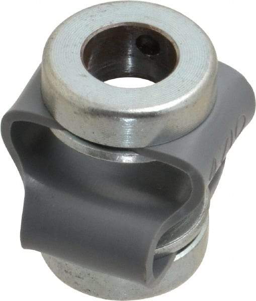 Huco - 3/8" Max Bore Diam, Flexible Flex P Double Loop Coupling - 27mm OD, Polyurethane - Eagle Tool & Supply