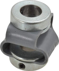 Huco - 3/8" Max Bore Diam, Flexible Flex P Double Loop Coupling - 27mm OD, Polyurethane - Eagle Tool & Supply