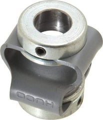 Huco - 3/8" Max Bore Diam, Flexible Flex P Double Loop Coupling - 27mm OD, Polyurethane - Eagle Tool & Supply