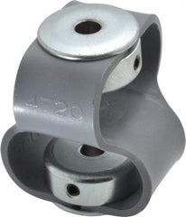 Huco - 1/4" Max Bore Diam, Flexible Flex P Double Loop Coupling - 48mm OD, Polyurethane - Eagle Tool & Supply