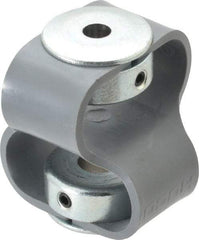 Huco - 3/8" Max Bore Diam, Flexible Flex P Double Loop Coupling - 48mm OD, Polyurethane - Eagle Tool & Supply