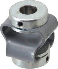 Huco - 3/8" Max Bore Diam, Flexible Flex P Double Loop Coupling - 48mm OD, Polyurethane - Eagle Tool & Supply