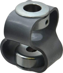 Huco - 1/2" Max Bore Diam, Flexible Flex P Double Loop Coupling - 48mm OD, Polyurethane - Eagle Tool & Supply