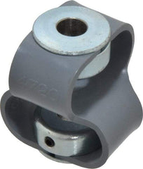 Huco - 3/8" Max Bore Diam, Flexible Flex P Double Loop Coupling - 48mm OD, Polyurethane - Eagle Tool & Supply