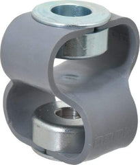 Huco - 1/2" Max Bore Diam, Flexible Flex P Double Loop Coupling - 48mm OD, Polyurethane - Eagle Tool & Supply
