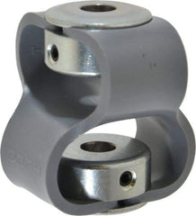 Huco - 3/8" Max Bore Diam, Flexible Flex P Double Loop Coupling - 54mm OD, Polyurethane - Eagle Tool & Supply